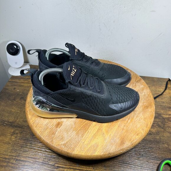 Nike Air Max 270 Camo Heel Black Sunset Tint Shoe Men's Size‎ 7.5 AQ6239-001